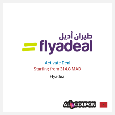 Coupon discount code for Flyadeal Domestic flights starting at 55 MAD