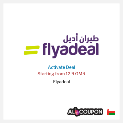 Coupon discount code for Flyadeal Domestic flights starting at 55 OMR