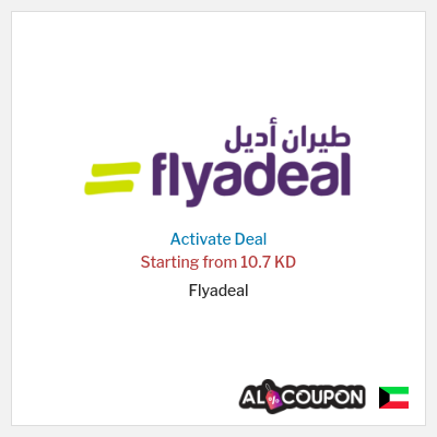 Coupon discount code for Flyadeal Domestic flights starting at 55 KD