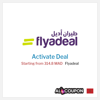 Coupon discount code for Flyadeal Domestic flights starting at 55 MAD