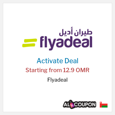 Coupon discount code for Flyadeal Domestic flights starting at 55 OMR