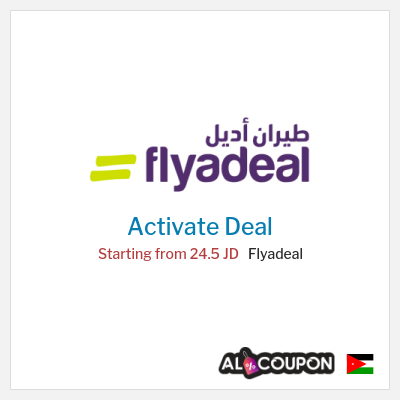 Coupon discount code for Flyadeal Domestic flights starting at 55 JD