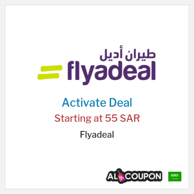 Special Deal for Flyadeal Starting at 55 SAR