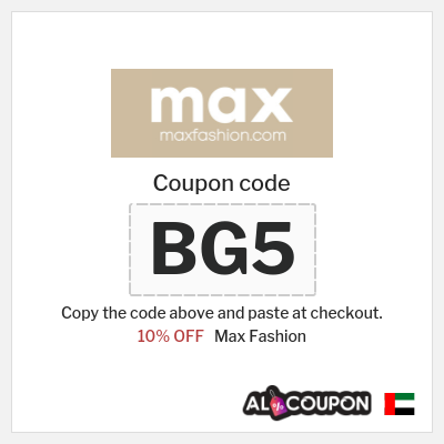 Max Fashion Coupon (AC3) Max Discount Code UAE