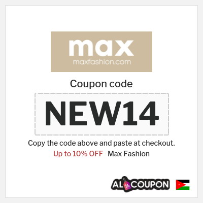 Max Fashion Coupon (NEW14) Max First Order Promo Code 2026