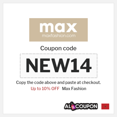 Max Fashion Coupon (NEW14) Max First Order Promo Code 2026