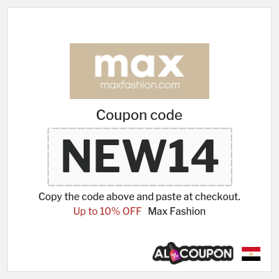 Max Fashion Coupon (NEW14) Max First Order Promo Code 2026