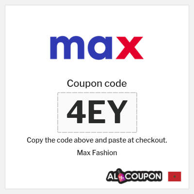 Max Fashion Coupon (4EY) Max Promo Code Black Friday Morocco 2025