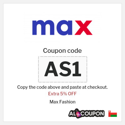 Max Fashion Coupon (AS1) Max Promo Code Black Friday Oman 2025