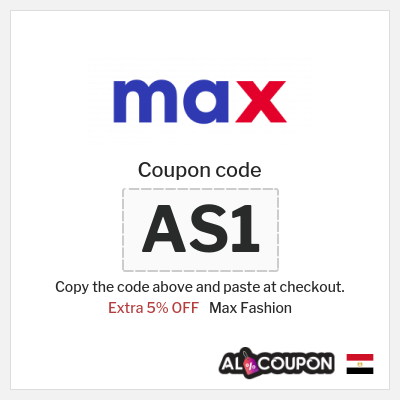 Max Fashion Coupon (AS1) Max Promo Code Black Friday Egypt 2025