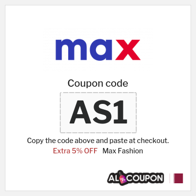 Max Fashion Coupon (AS1) Max Promo Code Black Friday Qatar 2025