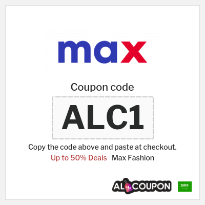 Max Fashion Coupon (ALC1) Max Promo Code Ramadan Sale 2026