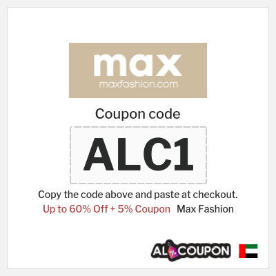 Max Fashion Coupon (ALC1) Max Back to School Offers 2026