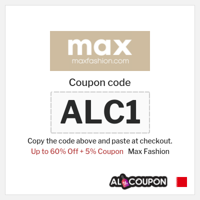 Max Fashion Coupon (ALC1) Max Back to School Offers 2026