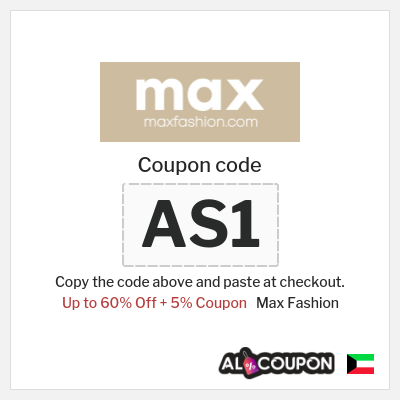 Max Fashion Coupon (AR1) Max Promo Code | Salary Week Deals