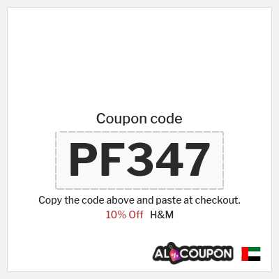 H&M Coupon (PF347) Verified H&M Promo Code 2026