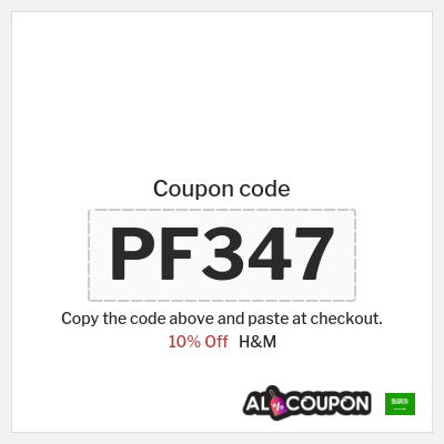 Coupon for H&M (PF2BO) 10% Off