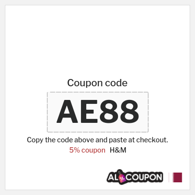 Coupon for H&M (AE88) 5% coupon