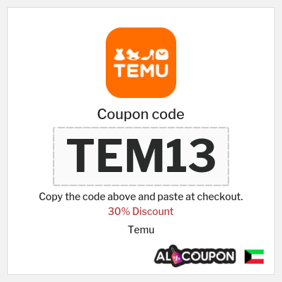 Temu Coupon (TEM13) Temu coupon code 40 KD