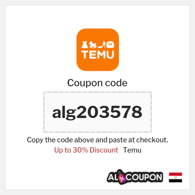 Temu Coupon (alg203578) Temu coupon code 50