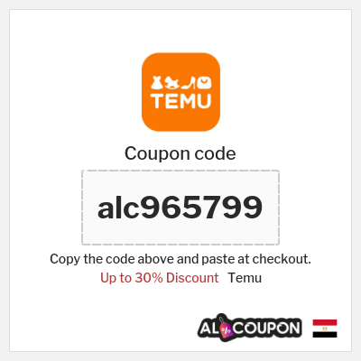 Temu Coupon (alc965799) Temu coupon code 50