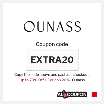 Coupon for Ounass (EXTRA20) Up to 70% Off + Coupon 20%