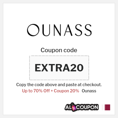 Coupon for Ounass (EXTRA20) Up to 70% Off + Coupon 20%