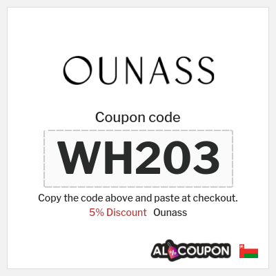 Coupon for Ounass (WH203) 5% Discount