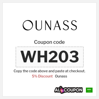 Coupon for Ounass (WH203) 5% Discount