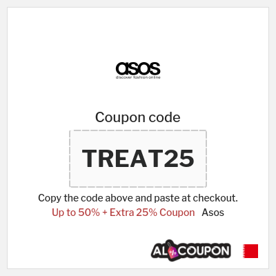 Asos Coupon (TREAT25) ASOS Black Friday Promo Code 2025