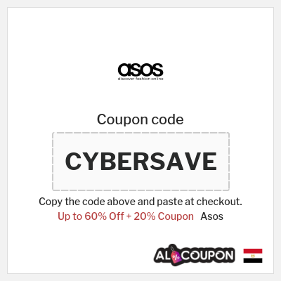 Coupon for Asos (CYBERSAVE) Up to 60% Off + 20% Coupon