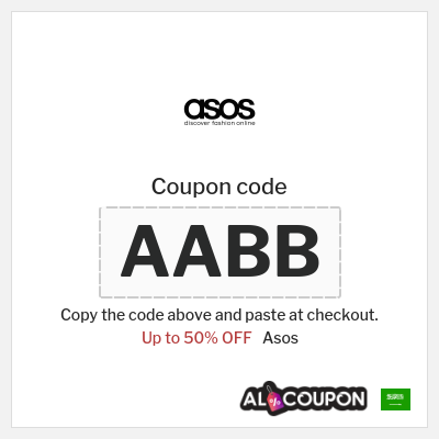 Asos Coupon (AABB) ASOS discount code 50%