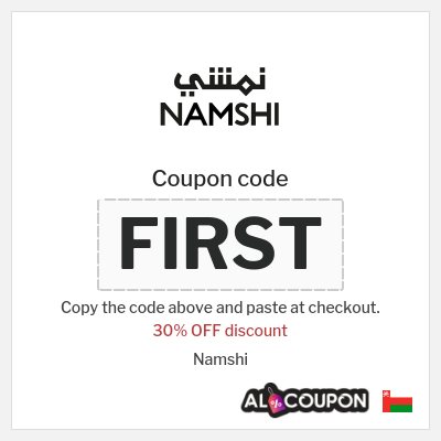 Coupon for Namshi (FIRST) 30% OFF discount