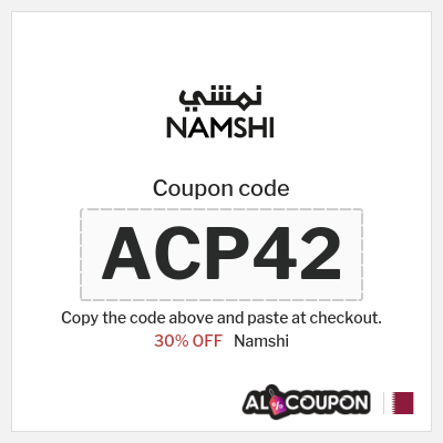 Namshi Coupon (ACP42) Namshi voucher Qatar