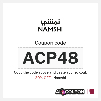 Namshi Coupon (ACP48) Namshi voucher Qatar