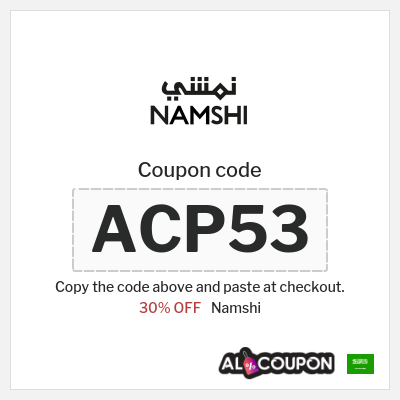 Namshi Coupon (ACP53) Namshi voucher KSA
