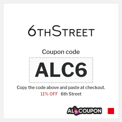 6th Street Coupon (ALC6) 6th Street discount code Bahrain