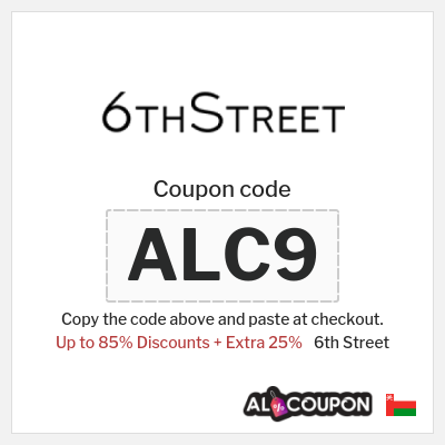 6th Street Coupon (ALC9) 6th Street Cyber Sale 2025