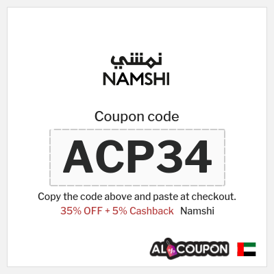 Namshi Coupon (ACP34) Namshi coupon 2026