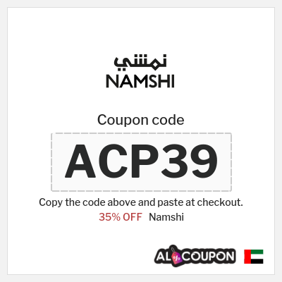 Namshi Coupon (ACP39) Namshi coupon 2026