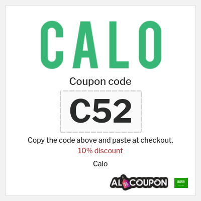 Coupon discount code for Calo 10% OFF