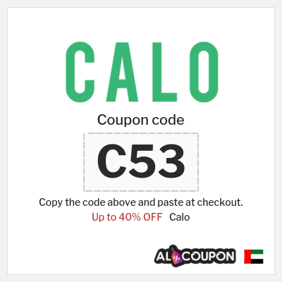 Coupon discount code for Calo Up to 40%