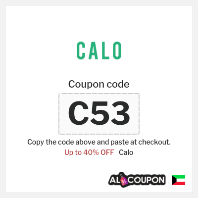 Coupon discount code for Calo Up to 40%