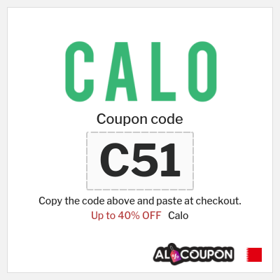 Coupon discount code for Calo Up to 40%