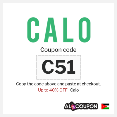 Coupon discount code for Calo Up to 40%
