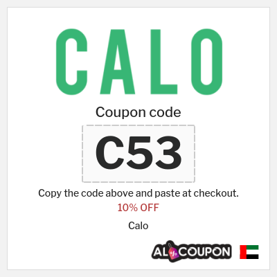 Coupon for Calo (C53) 10% OFF