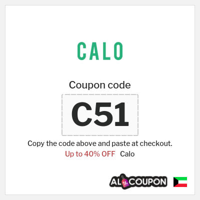 Coupon for Calo (C51) Up to 40% OFF