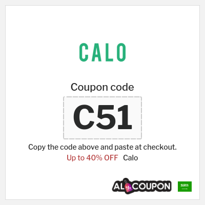 Coupon for Calo (C51) Up to 40% OFF