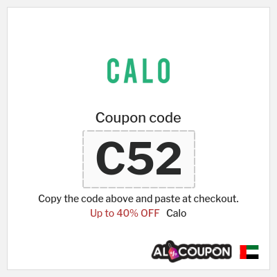 Coupon for Calo (C52) Up to 40% OFF