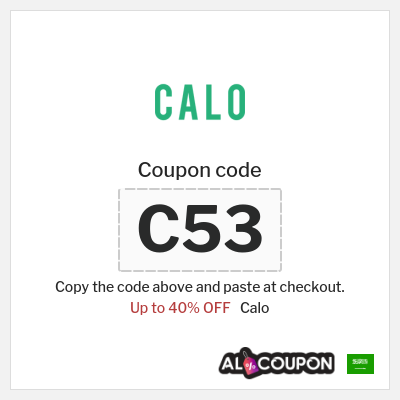 Coupon for Calo (C53) Up to 40% OFF